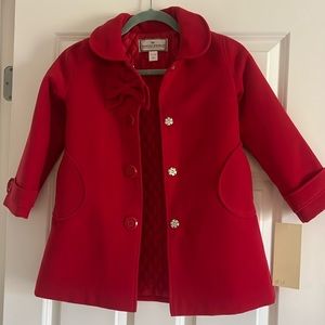 NWT beautiful red coat size 6x
